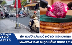 Xem nhanh 20h ngày 9.5: Tìm người làm đổ mỡ bò trên đường ở TP.HCM | Myanmar đào được hồng ngọc 2,2 kg