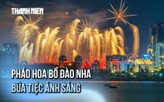 Pháo hoa Bồ Đào Nha 'chiêu đãi' bữa tiệc ánh sáng bên sông Hàn