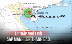 Áp thấp nhiệt đới sắp mạnh lên thành bão, cảnh báo gió giật cấp 10