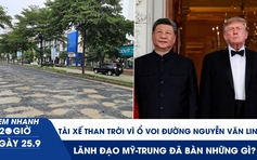 Xem nhanh 20h ngày 25.9: Tài xế than trời vì ổ voi đường Nguyễn Văn Linh | Lãnh đạo Mỹ-Trung đã bàn những gì?