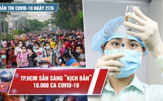 Bản tin Covid-19 ngày 27.6: TP.HCM sẵn sàng “kịch bản” 10.000 ca dương tính