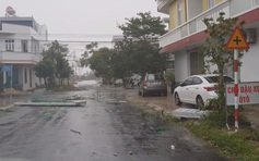 Bão số 9: Gió cấp 8-10, cây xanh, biển hiệu ngã đổ ở Phú Yên