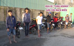 Thanh niên miệt vườn đua xe "tung hoành" ngay lúc cao điểm ùn tắc giao thông