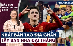 Bản tin World Cup (24.11): Samurai xanh ngược dòng quật ngã “Cỗ xe tăng” | "Nhấp chén say" ở xứ sở đạo Hồi