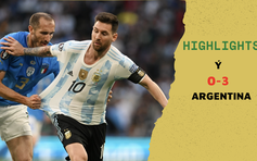 Highlights Ý 0-3 Argentina: Messi tỏa sáng với 2 pha kiến tạo đẳng cấp