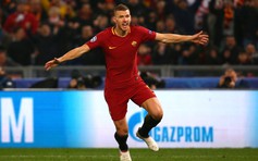 Dzeko đưa AS Roma lọt vào tứ kết Champions League