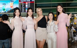 Top 3 Miss World Vietnam đón đương kim Hoa hậu Karolina Bielawska đến Việt Nam