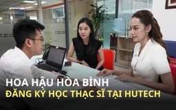 Vừa đăng quang Hoa hậu Hòa bình, Lê Hoàng Phương đăng ký học thạc sĩ tại HUTECH