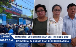 Xem nhanh 20h ngày 5.4: Nhiều học sinh nghi ngộ độc ở Nha Trang | Hy hữu khai tử người thân chiếm đoạt nhà