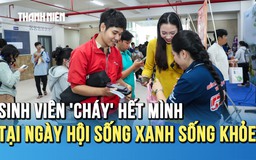 Sinh viên ‘cháy’ hết mình, săn quà cực chất tại ngày hội 'Sống xanh sống khỏe’ 2025