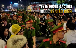 Tuyến đường đặc biệt trước lễ diễu binh: 'Hàng rào xanh' giữ an toàn giữa dòng người