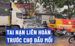 Tai nạn liên hoàn trước chợ đầu mối Thủ Đức, 3 người thương vong