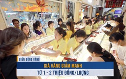 Biến động vàng ngày 26.5: Giá vàng giảm mạnh từ 1 - 2 triệu đồng/lượng