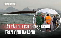 Cận cảnh tiếp cận tàu du lịch chở hàng chục người người lật trên vịnh Hạ Long
