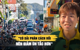 Đường Đinh Tiên Hoàng nối dài dải phân cách ngăn ùn ứ: Người dân nói gì?