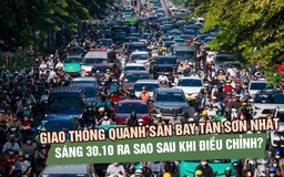 Giao thông quanh sân bay Tân Sơn Nhất sáng 30.10 ra sao sau khi điều chỉnh?