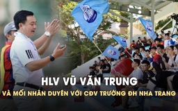 HLV Vũ Văn Trung và mối nhân duyên với CĐV Trường ĐH Nha Trang