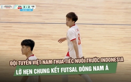 Đội tuyển Việt Nam thua tiếc nuối trước Indonesia, lỡ hẹn chung kết futsal Đông Nam Á