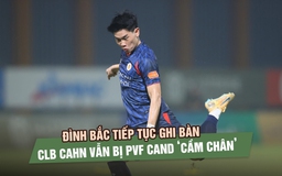 Đình Bắc tiếp tục ghi bàn, CLB CAHN vẫn bị PVF CAND ‘cầm chân’