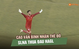 Cao Văn Bình nhận thẻ đỏ, SLNA thua đau HAGL trong cơn mưa sân Vinh