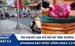Xem nhanh 20h ngày 9.5: Tìm người làm đổ mỡ bò trên đường ở TP.HCM | Myanmar đào được hồng ngọc 2,2 kg