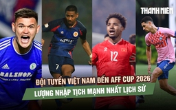 AFF Cup 2026: Đội tuyển Việt Nam sở hữu lực lượng nhập tịch mạnh nhất lịch sử
