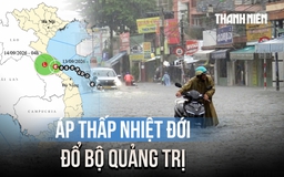 Áp thấp nhiệt đới vào Quảng Trị, miền Trung mưa xối xả trên 500 mm