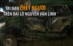 Taxi bị hất lên dải phân cách đại lộ Nguyễn Văn Linh, tài xế tử vong