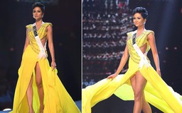 Cú 'hất váy thần thánh' giúp H'Hen Niê tỏa sáng tại bán kết Miss Universe 2018