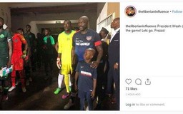 Tổng thống George Weah thi đấu cho đội tuyển Liberia ở tuổi 51