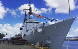 Tàu lớn nhất của cảnh sát biển Việt Nam rời Guam về nước