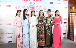 Dàn hoa hậu Việt Nam đồng loạt diện áo dài trong sinh nhật 30 tuổi