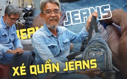 Người họa sĩ già 30 năm làm nghề xé quần jeans độc nhất Sài Gòn