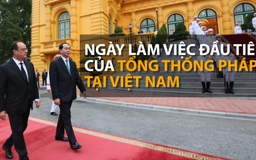 Ngày làm việc đầu tiên của tổng thống Pháp tại Việt Nam