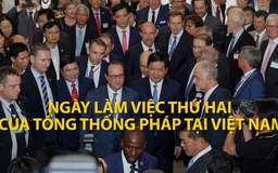 Ngày làm việc thứ hai của tổng thống Pháp tại Việt Nam