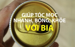 Mẹo vặt: Giúp tóc mọc nhanh, bóng, khỏe với bia