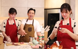 Hari Won 'đổ máu' trong show nấu ăn của Trấn Thành