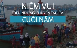 Những chuyến tàu cuối năm đầy tôm, cá và niềm vui