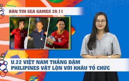 Bản tin SEA Games 28.11 | U.22 Việt Nam thắng đậm Lào, Philippines “vật lộn” với khâu tổ chức
