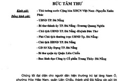 Bí thư Đà Nẵng yêu cầu xác minh thông tin 'bức tâm thư' dự án Nam Ô