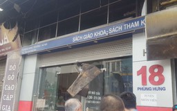 Cháy nhà sách ở Hà Nội, thiêu rụi nhiều đồ đạc