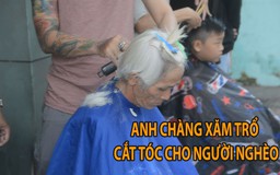 Ấm lòng anh chàng xăm trổ mở tiệm cắt tóc 0 đồng cho người nghèo