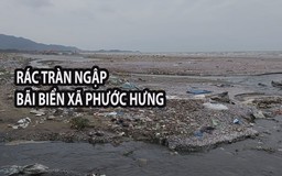 Kinh hoàng rác “tập kết” ngập tràn bãi biển xã Phước Hưng