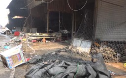 Hãi hùng cháy 64 ki ốt tại chợ Thanh Lương, thiệt hại hàng chục tỉ