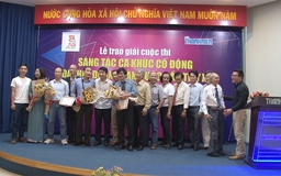 Trao giải cuộc thi sáng tác ca khúc cho Đại hội Đoàn lần XI