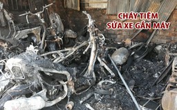 Tiệm sửa xe gắn máy gần UBND quận 8 tan hoang vì hỏa hoạn