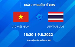 Giải U.19 Quốc tế 2022: U.19 Việt Nam - U.19 Thái Lan