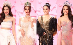 Đỗ Thị Hà đọ sắc cùng Thiên Ân, Tiểu Vy tại chung kết Hoa hậu Việt Nam