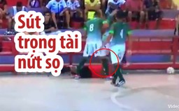 Cầu thủ nổi đóa sút nứt sọ trọng tài trên sân Futsal