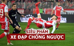 Chiêm ngưỡng siêu phẩm xe đạp chổng ngược ở giải bóng đá Đức